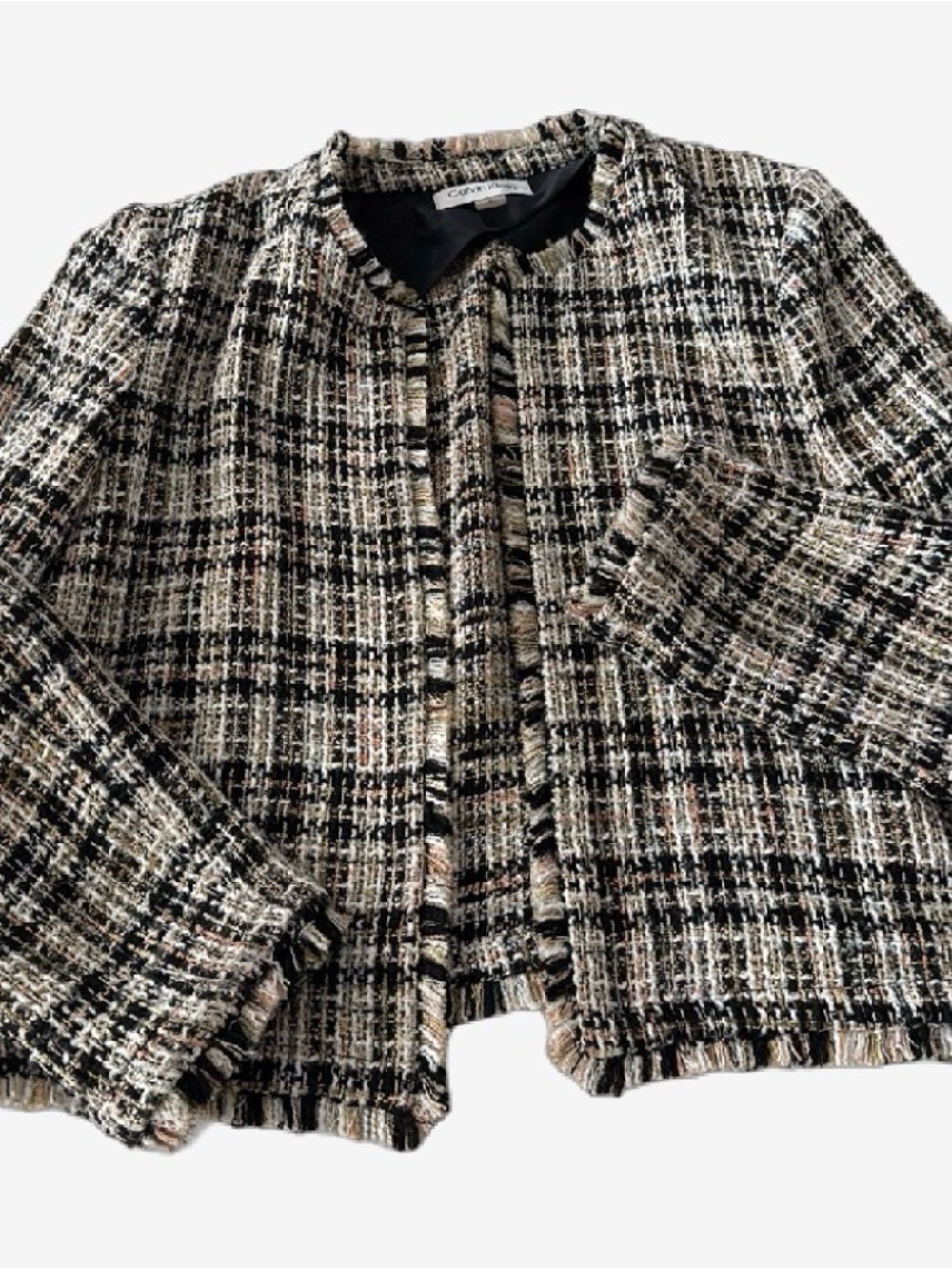 Calvin Klein Tweed Blazer & Skirt Suit - Picture 2 of 5